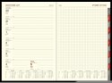 Kalendarz Cross z gumką i ażurową datówką A4 tygodniowy z notesem p. kremowy Nr kat. 204 A4TNRK srebrny WOKÓŁ NAS