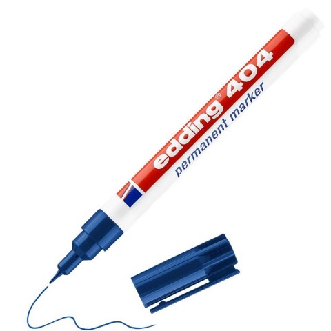 Marker permanentny 0,75 mm niebieski Edding 404/003/N