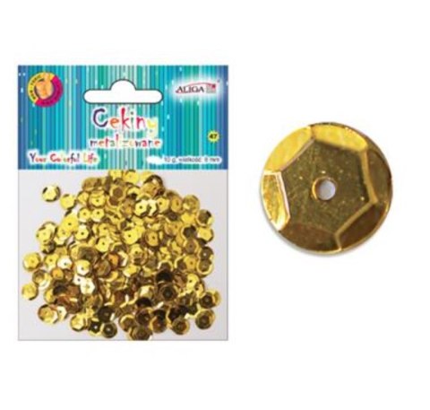 Cekiny holog. MT-6586 złote 10g ALIGA