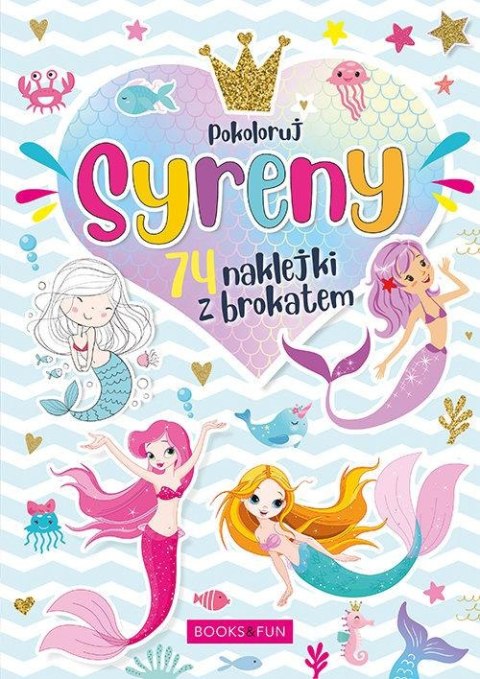 Kolorowanka z naklejkami - Syreny B&F