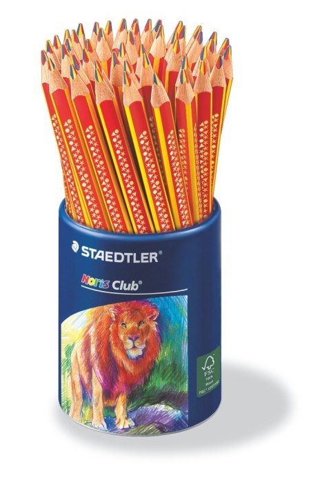 Kredki trójkątna tęczowa JUMBO kubek 50 szt. STAEDTLER S 1274 KP50