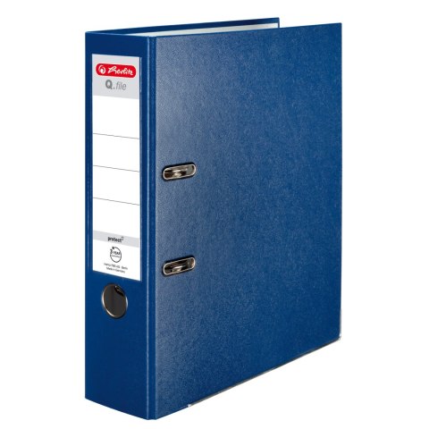 Segregator A4.8cm PP NIEBIESKI Q FILE 0011167418 HERLITZ