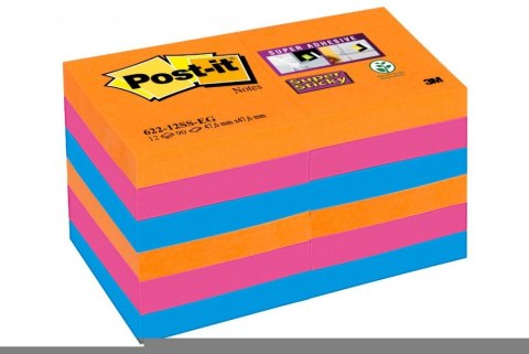 Bloczki 3M POST-IT 51x51mm BANGKOK 12x90k Super Sticky 70005252104