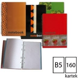 Kołonotatniki GRAND, B5 160 kartek, spirala podwójna oprawa twarda 150-1236