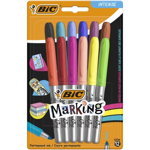 Marker permanentny BIC Intensity Blister 12szt, 943163