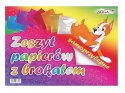 Zeszyt papierów brokat.samoprz.17x25cm 8kol.ZPBS-6389 ALIGA