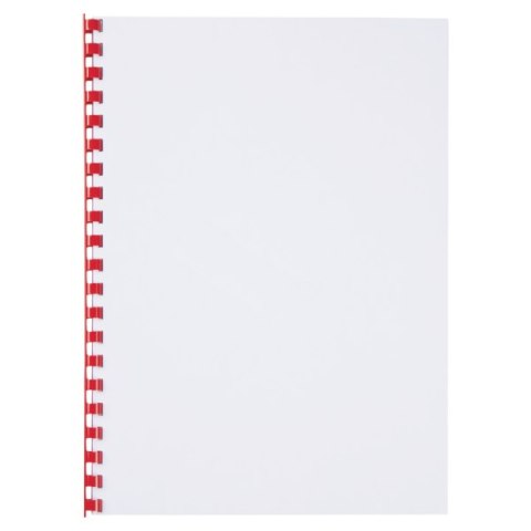 Grzbiety do bindowania plastikowe GBC Combs, A4, 10 mm, czerwone , 100 szt., 4028215