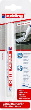 Marker z olejem do usuwania etykiet blister Edding 8180/1-BL