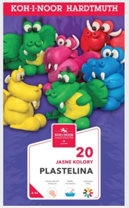 Plastelina 20kol. 1315S20 400G KIN
