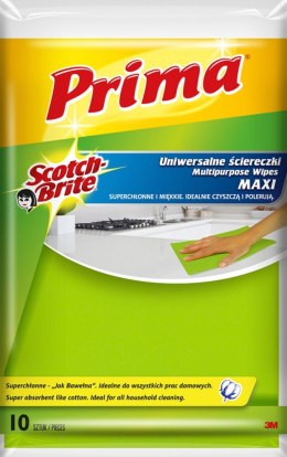 Ściereczki uniwersalne PRIMA Maxi Jak bawełna, 10szt., żółte