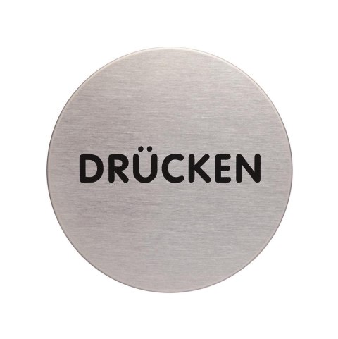 Tabliczka ?65 mm Drucken, Push (niemiecki ) Niemiecki 490061 DURABLE