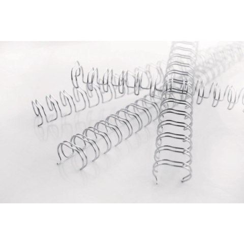 Grzbiety drutowe GBC WireBind A4, 11 mm, srebrne , 100 szt., RG810797