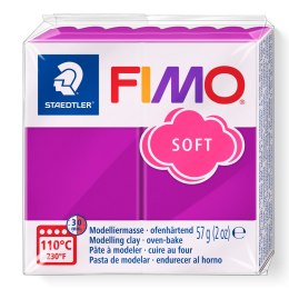 Kostka FIMO soft 57g, fioletowy, masa termoutwardzalna, Staedtler S 8020-61