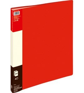 Teczka ofertowa 9004A, czerwony, 40 koszulek GRAND 120-1198