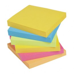 Bloczek samoprzylepny POST-IT Super Sticky (654-6SS-RIO), 76x76mm, 6x90 kart., paleta Rio de Janeiro