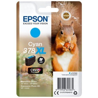 Tusz Epson 378XL (C13T37924010) niebieski 9,3ml