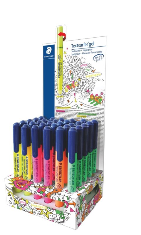 Zakreślacz żelowy 30szt. mix kolor display STAEDTLER