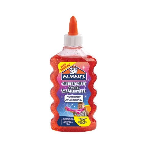 __Elmers PVA klej brokatowy czerwony 177ml zmywalny, 2109489