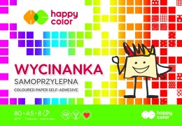 Blok Wycinanka samoprzylepna A5, 8 ark, Happy Color HA 3710 1520-S8