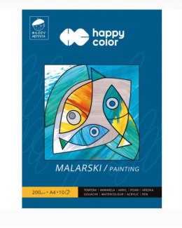 Blok malarski Młody Artysta, A4, 10 ark, 200g, Happy Color HA 3720 2030-M10