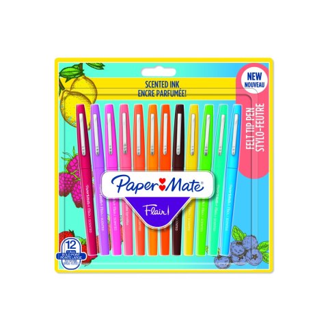 Flamaster FLAIR SCENTED 12 kolorów, blister PAPER MATE 2138467