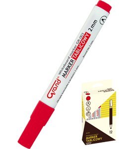 Marker tablicowy BM-003 okrągła końcówka czerwony GRAND 160-1309 (X)