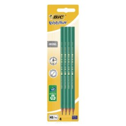 Ołówek bez gumki BIC Evolution Original 650 HB Blister 4szt, 8902764