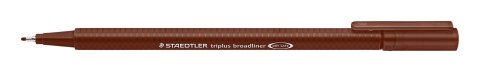 Pisak broadliner triplus, 0.8 mm, ciemnobrązowy, Staedtler S 338-76