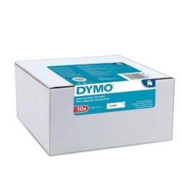 Taśma DYMO D1 - 9 mm x 7 m, czarny / biały - VALUE PACK 10 szt. - NOWOŚĆ 2093096 do drukarek etykiet