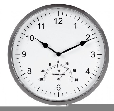 Zegar UNILUX TEMPUS 30,5cm metaliczny szary 400094592