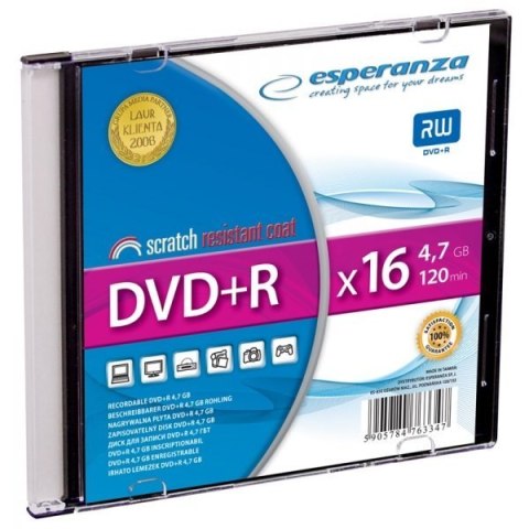 DVD+R ESPERANZA 4,7GB x16 - Slim 1 1119