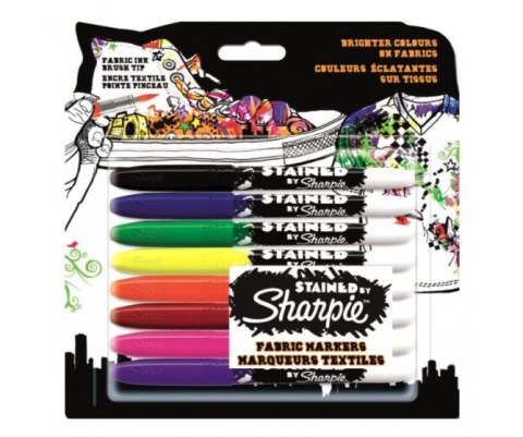 Marker SHARPIE do tkanin 8 kol. S0962151