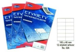 Etykiety samoprzylepne No. 026 105x48 mm GRAND 150-1053