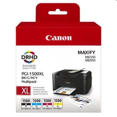 Tusz CANON 9182B004(PGI-1500XL)cz+nieb+pur+żół 4szt