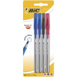 Długopis BIC Round Stic Exact mix AST Blister 4szt, 932858