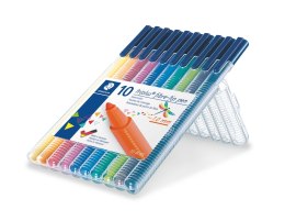 Flamastry triplus, 10 kol. w etui, Staedtler S 323 SB10