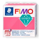 Kostka FIMO effect 57g, czerwony przeźroczysty, masa termoutwardzalna, Staedtler S 8020-204
