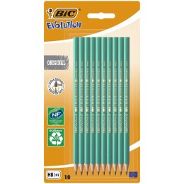 Ołówek bez gumki BIC Evolution Original650 HB Large Blister 10szt, 9264111