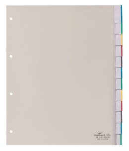 Przekładki PP A4, zgrzane wymienne indeksy, 0 -10 przezr. 683119 DURABLE