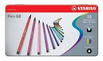 STABILO PEN68 metalowe etui 10 szt 6810-6