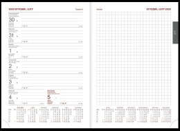 Kalendarz Vivella A5 tygodniowy z notesem p. biały Nr kat. 216 A5TNB czarny WOKÓŁ NAS