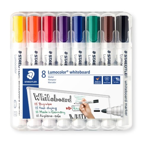 Marker suchościeralny komplet 8 sztuk S351-WP8 STAEDTLER