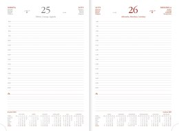 Kalendarz A4 dzienny przeszywany MIX Nr kat. A4D001B-MIX (pomarańczowy-Malaga/Porto) WOKÓŁ NAS