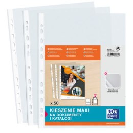 Koszulki groszkowe, poszerzane A4+ MAXI 90mic. (50szt) 400005483 OXFORD