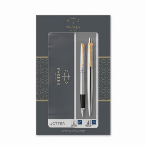 Zestaw JOTTER STAINLESS STEEL GT_(Długopis + Pióro wieczne) PARKER 2093257 (X)