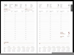 Kalendarz Vivella B5 tygodniowy p. biały Nr kat. 216 B5TB czarny WOKÓŁ NAS