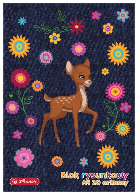 Blok rysunkowy A4 20kartek 80gram biały 0009561747 HERLITZ