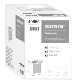 Czyściwo przemysłowe włóknina KATRIN PLUS Poly Box Polimaster, 40650, opakowanie: 1 rolka
