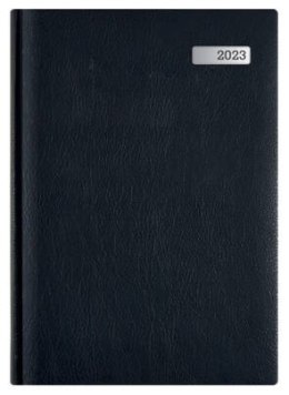 Kalendarz A-4 MAX książkowy (L1), 10 - czarny indi / rok metalic 2023 TELEGRAPH