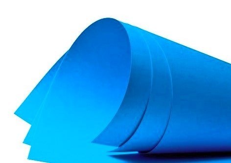 Karton kolorowy 170g, A2, 25 ark, niebieski, Happy Color HA 3517 4260-3
